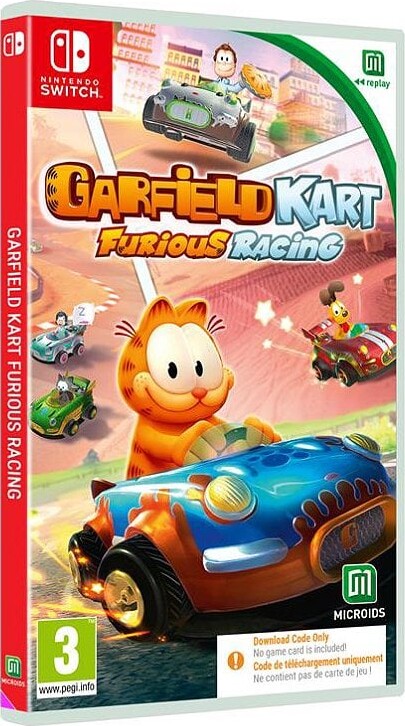 Garfield Kart Furious Racing Kode Boks Nintendo Switch