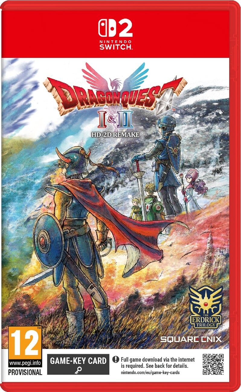 Dragon Quest And Remake Game Key Card Nintendo Switch