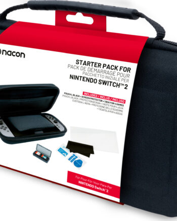 Essential Pack Til Nintendo Switch Hårdtaske Skærmbeskyttelse Opbevaringsboks Til Spil Sort