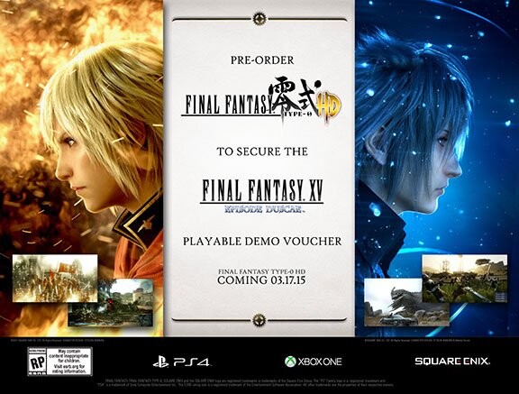 Final Fantasy Type Inc Final Fantasy Playable Demo Xbox One