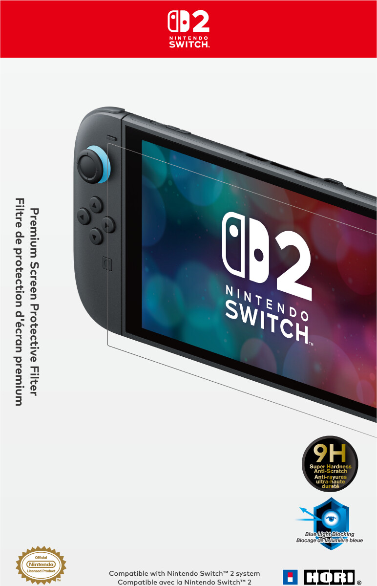 Hori Premium Screen Protective Filter For Nintendo Switch Transparent