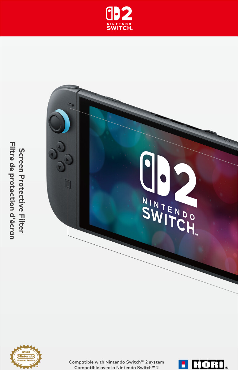 Hori Screen Protective Filter For Nintendo Switch Transparent