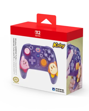 Hori Trådløs Horipad Turbo Til Nintendo Switch Kirby   Waddle Dee Lilla Controller Geekd