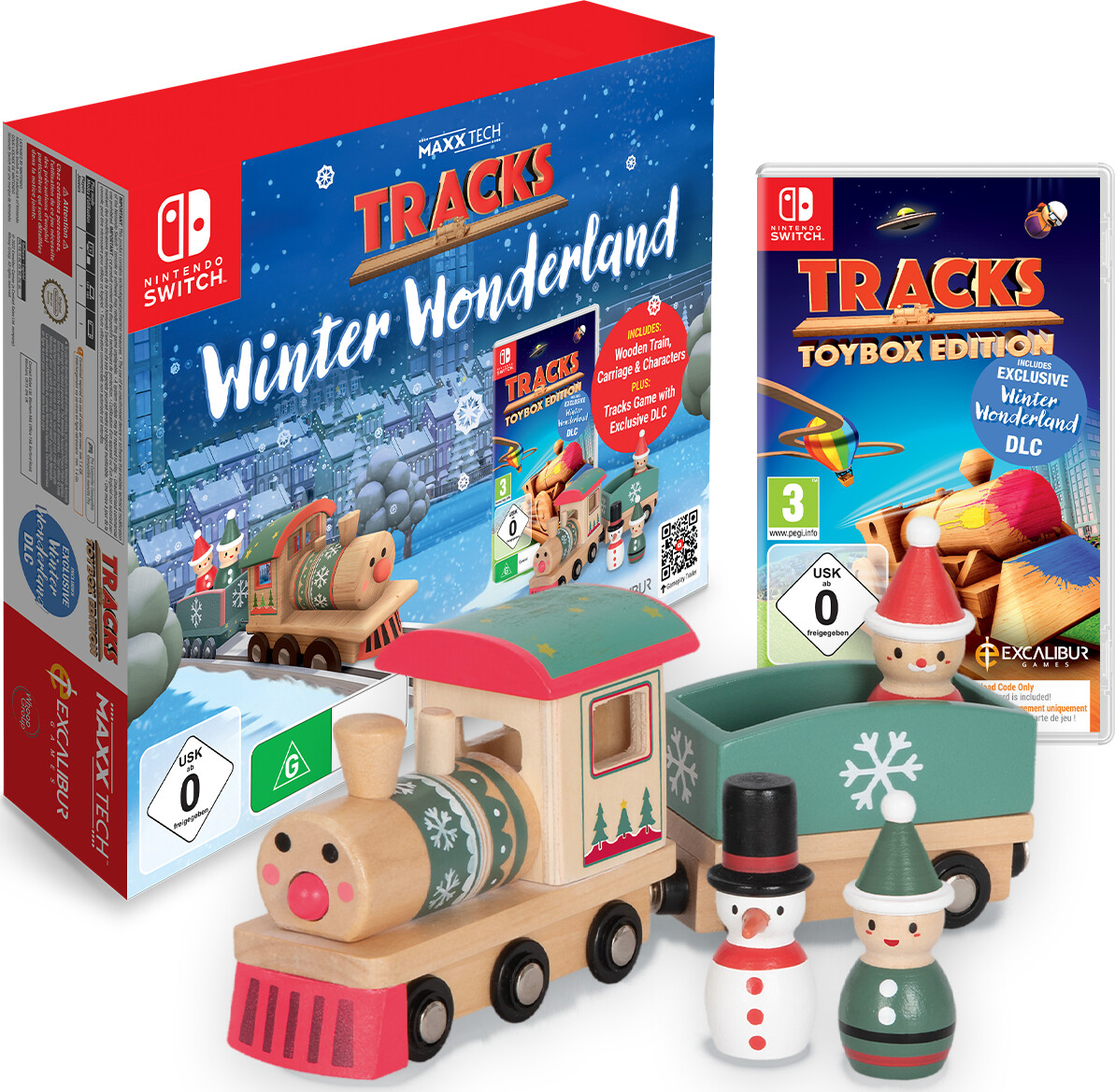 Maxx Tech Tracks Winter Wonderland Kit For Switch Nintendo Switch