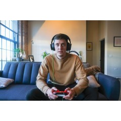 Microsoft Xbox Stereo Headset Kablet Høretelefoner Sort