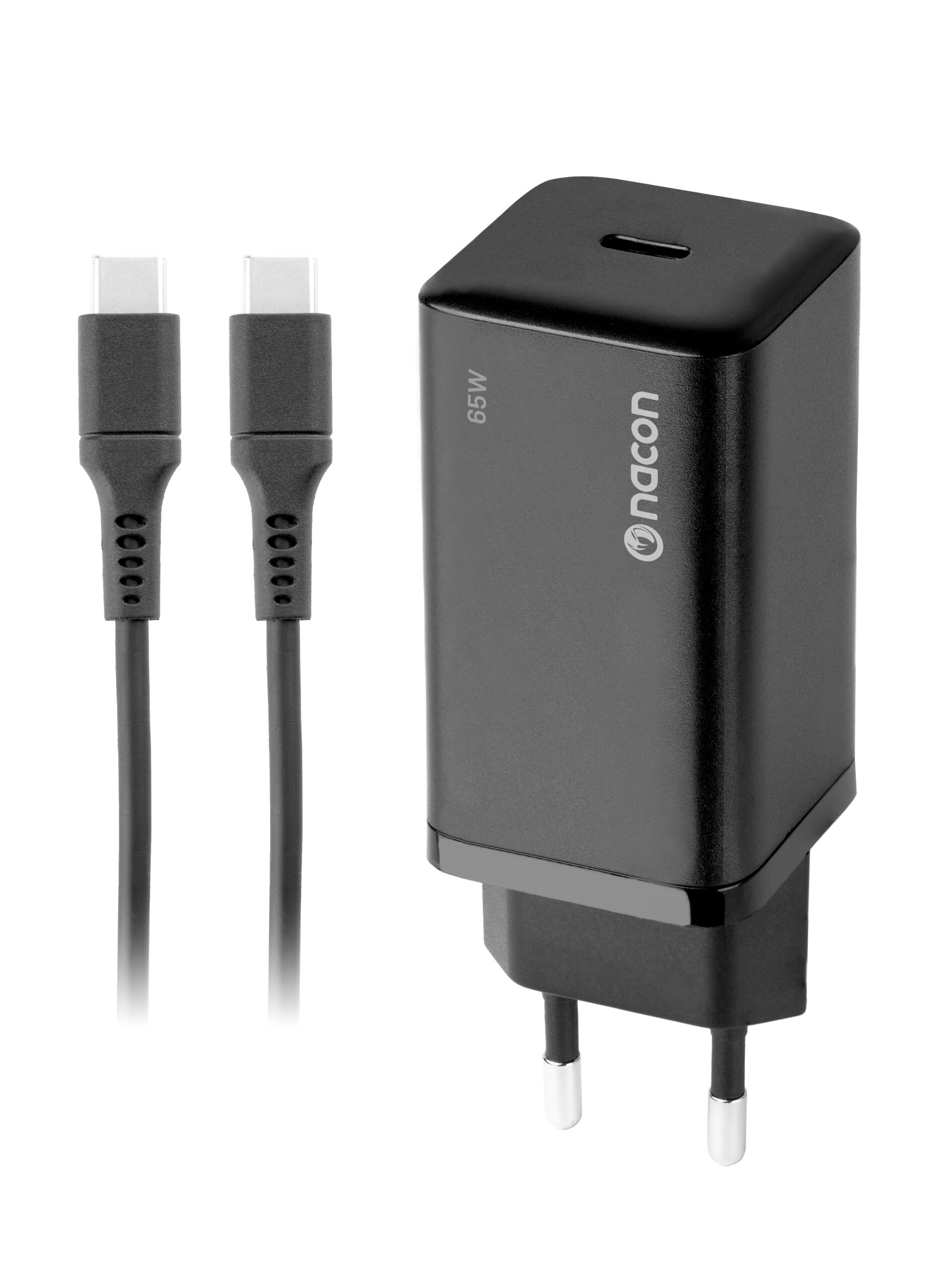 Nacon 65w Adapter Til Nintendo Switch Usb Sort Konsol Tilbehør Geekd