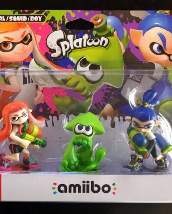 Nintendo Amiibo Splatoon Inkling Girl Squid Boy Triple Pack Figures