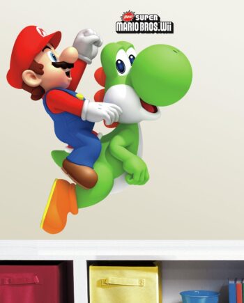 Nintendo Super Mario Bros Med Yoshi Mario Wallstickers