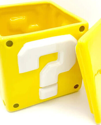 Nintendo Super Mario Question Mark Block Cookie Jar Vibrant