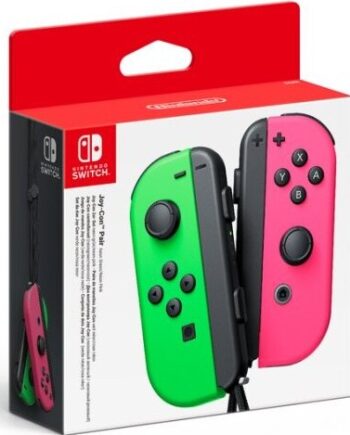Nintendo Switch Joy Con Controller Pair Højre Venstre Neon Green Neon Pink