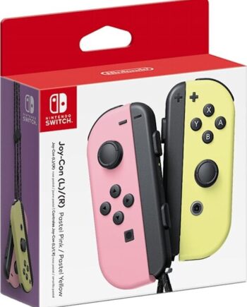 Nintendo Switch Joy Con Controller Par Pastel Lyserød Gul