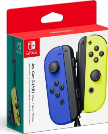 Nintendo Switch Joy Con Controller Sæt Blå Venstre Neon Gul Højre