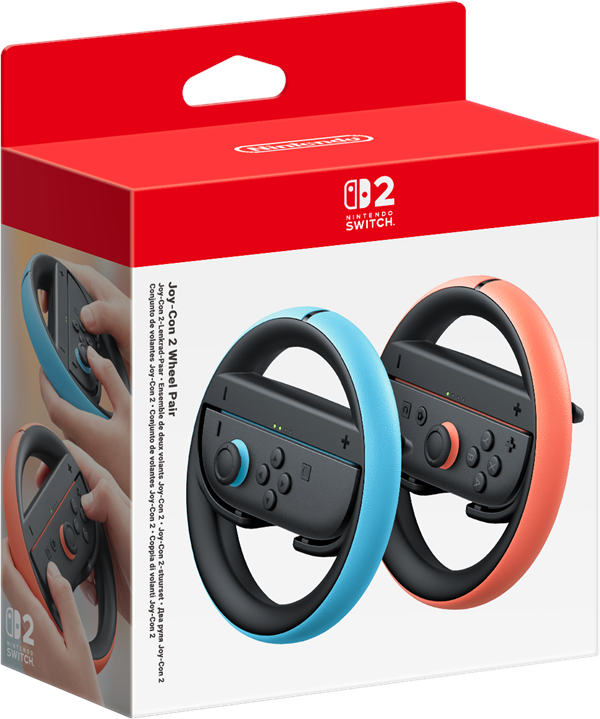 Nintendo Switch Joy Con Wheel Pair Controller Grip Geekd