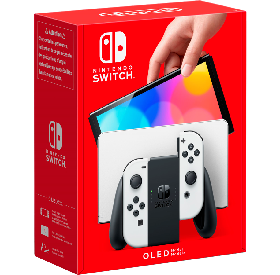 Nintendo Switch Oled Model White Set  Gratis Valgfri Gaver