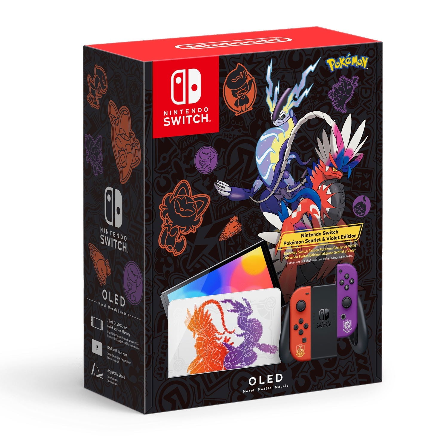 Nintendo Switch Oled Pokmon Scarlet Violet Edition Nintendo Switch Spil Geekd