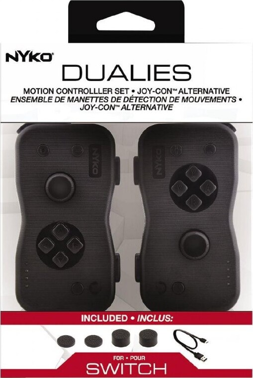 Nyko Dualies Switch Alternativt Controller Sæt Til Nintendo Switch Sort