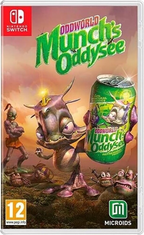 Oddworld Munch Oddysee Kode Boks Nintendo Switch