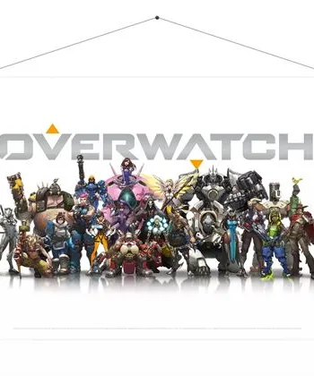 Overwatch Wallscroll Heroes