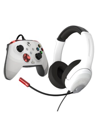 Pdp Rematch   Airlite Radial Hvid Bundle Licensed Xbox Controller Geekd