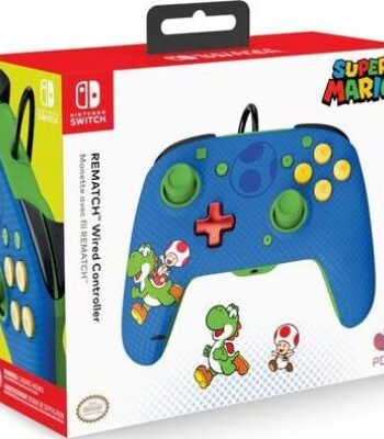 Pdp Rematch Controller Super Mario Blå