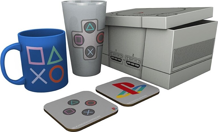 Playstation Box Glass Mug Coasters Classic 2019