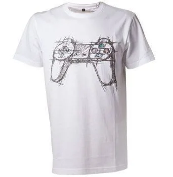 Playstation Controller White Shirt