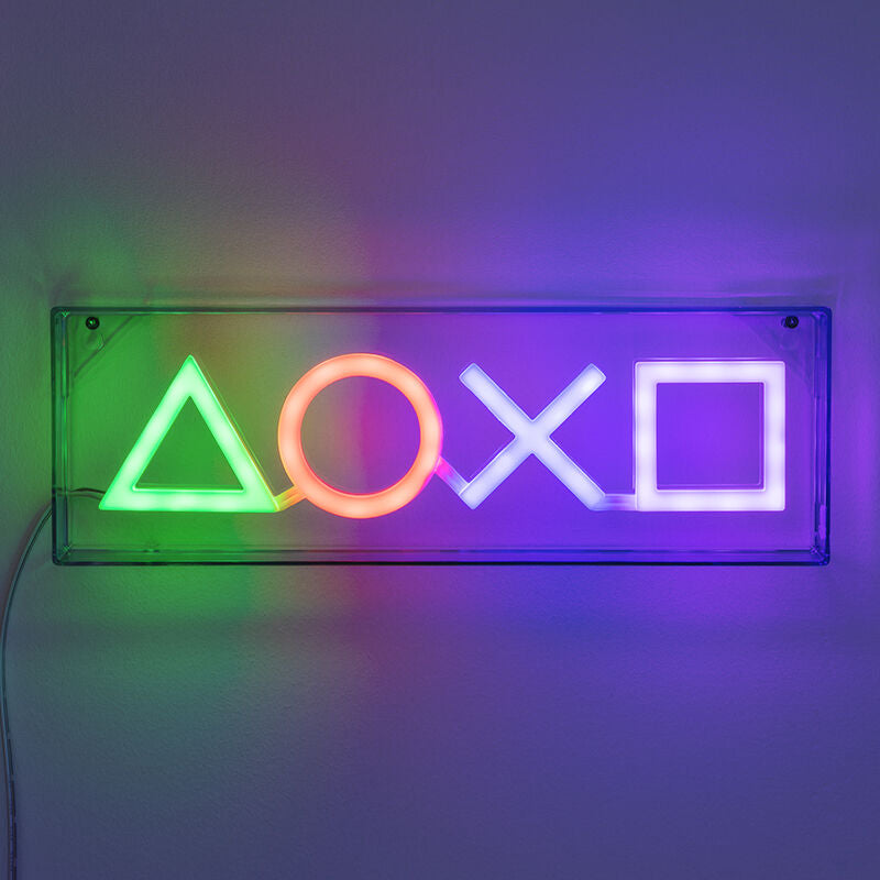 Playstation Symboler Led Neonlys Lampe Geekd