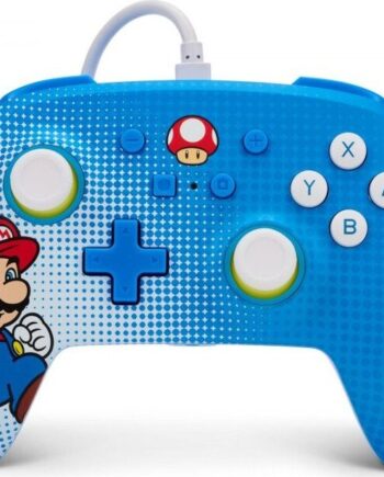 Powera Enhanced Controller Til Nintendo Switch Mario Pop Art Blå