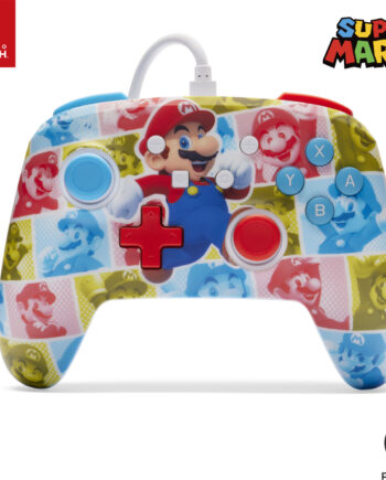 Powera Enhanced Wired Controller Mario Hero Reel Nintendo Switch