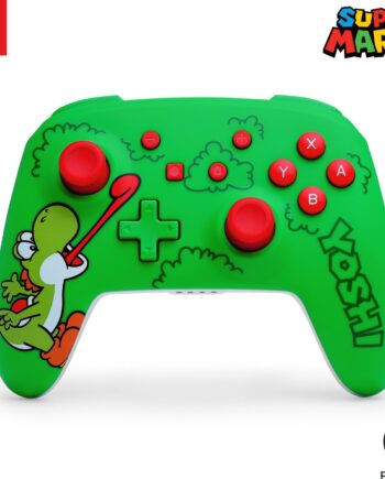 Powera Wireless Controller For Nintendo Switch Hungry Yoshi Green