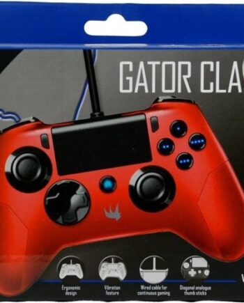 Ps4 Playstation Controller Kablet Gator Claw Rød