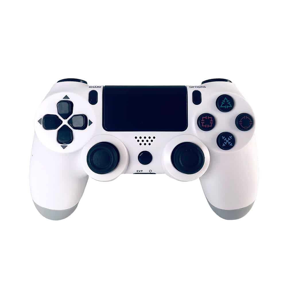 Ps4 Trådløs Controller Touchpad Vibration Hvid