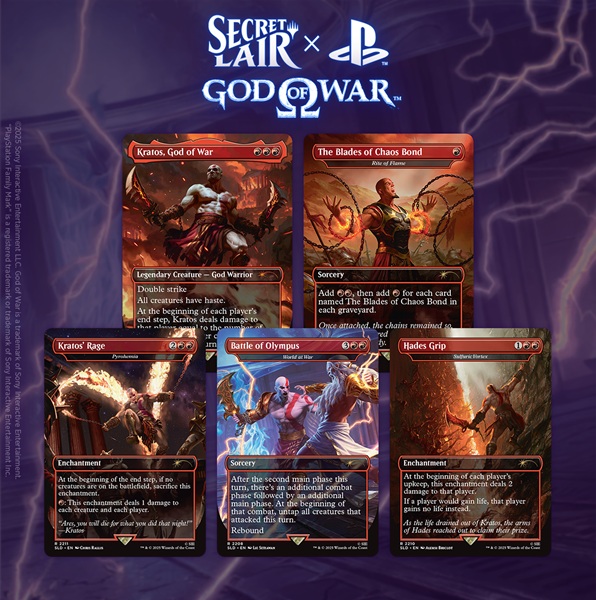 Secret Lair Drop Series 2025: The Playstation Superdrop: Secret Lair God War: Greek Regular
