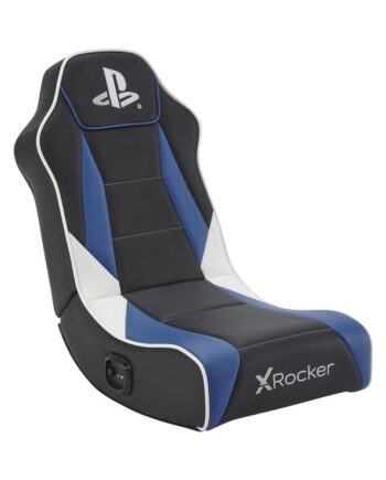 Xrocker Playstation Geist Floor Rocker Black And Bliue Stol Geekd