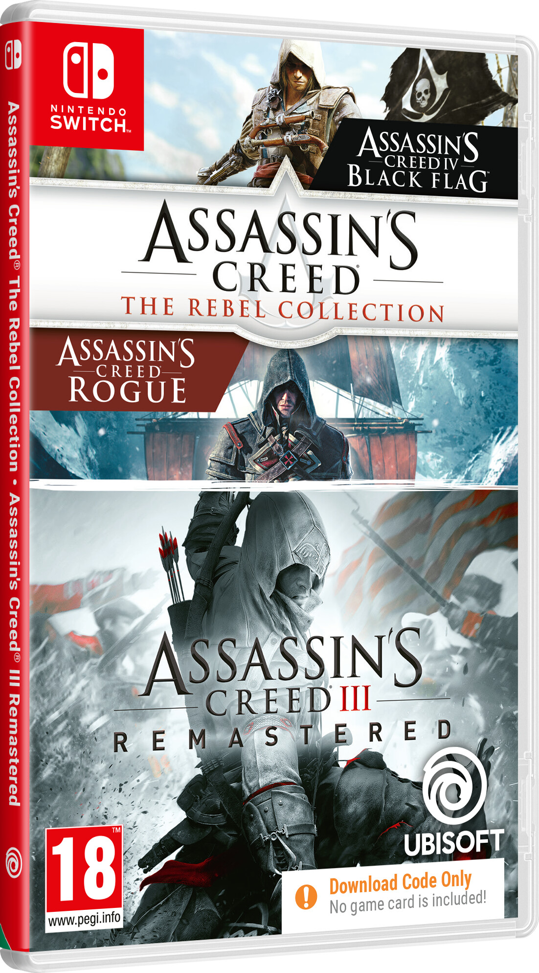 Assassins Creed: Bundle Rebel Collection Kode Boks Nintendo Switch