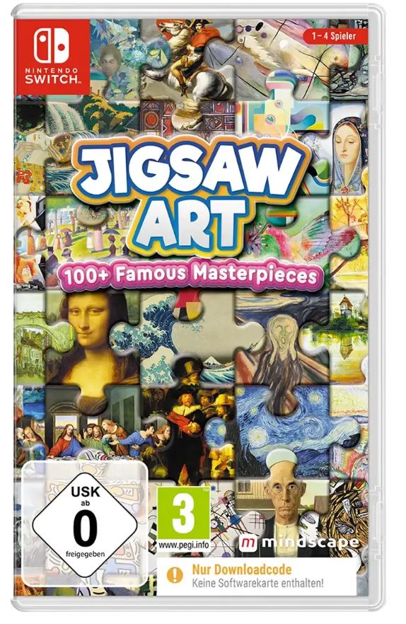 Jigsaw Art: 100 Famous Masterpieces Code Box Nintendo Switch Nintendo Switch Spil Geekd
