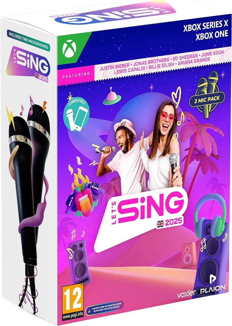Let Sing 2025 Double Mic Bundle Xbox Series