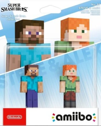 Nintendo Amiibo Figur Steve   Alex Super Smash Bros Til Switch
