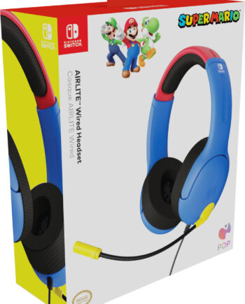 Pdp Nintendo Switch Airlite Headset Super Mario Blå Rød