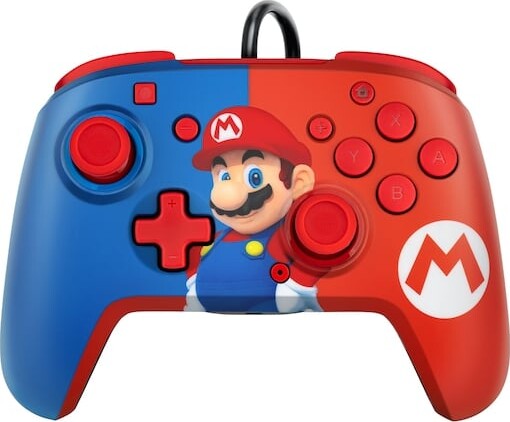 Pdp Nintendo Switch Controller Mario Blå Rød