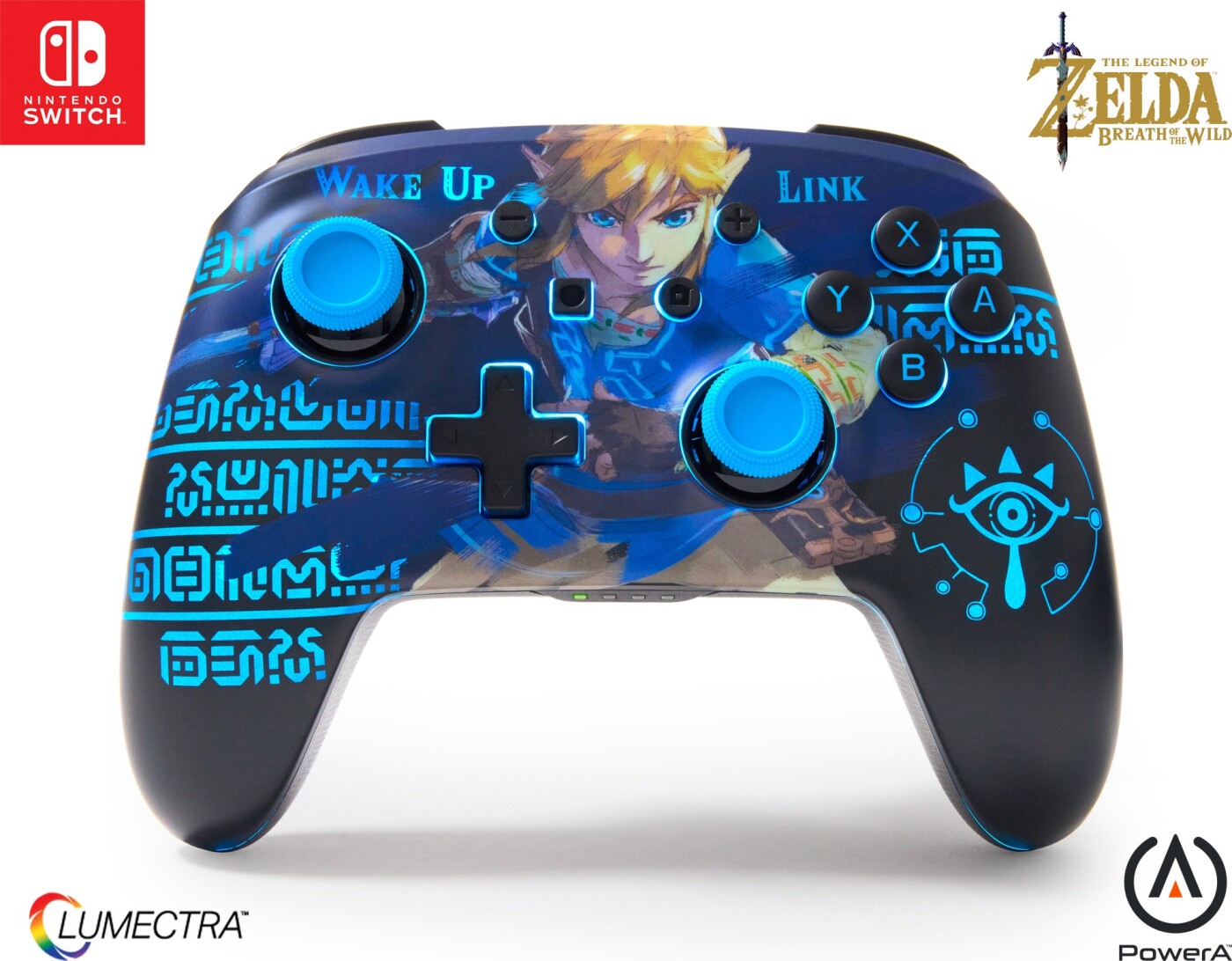 Powera Enhanced Wireless Controller With Lumectra Etched Wake Link Nintendo Switch