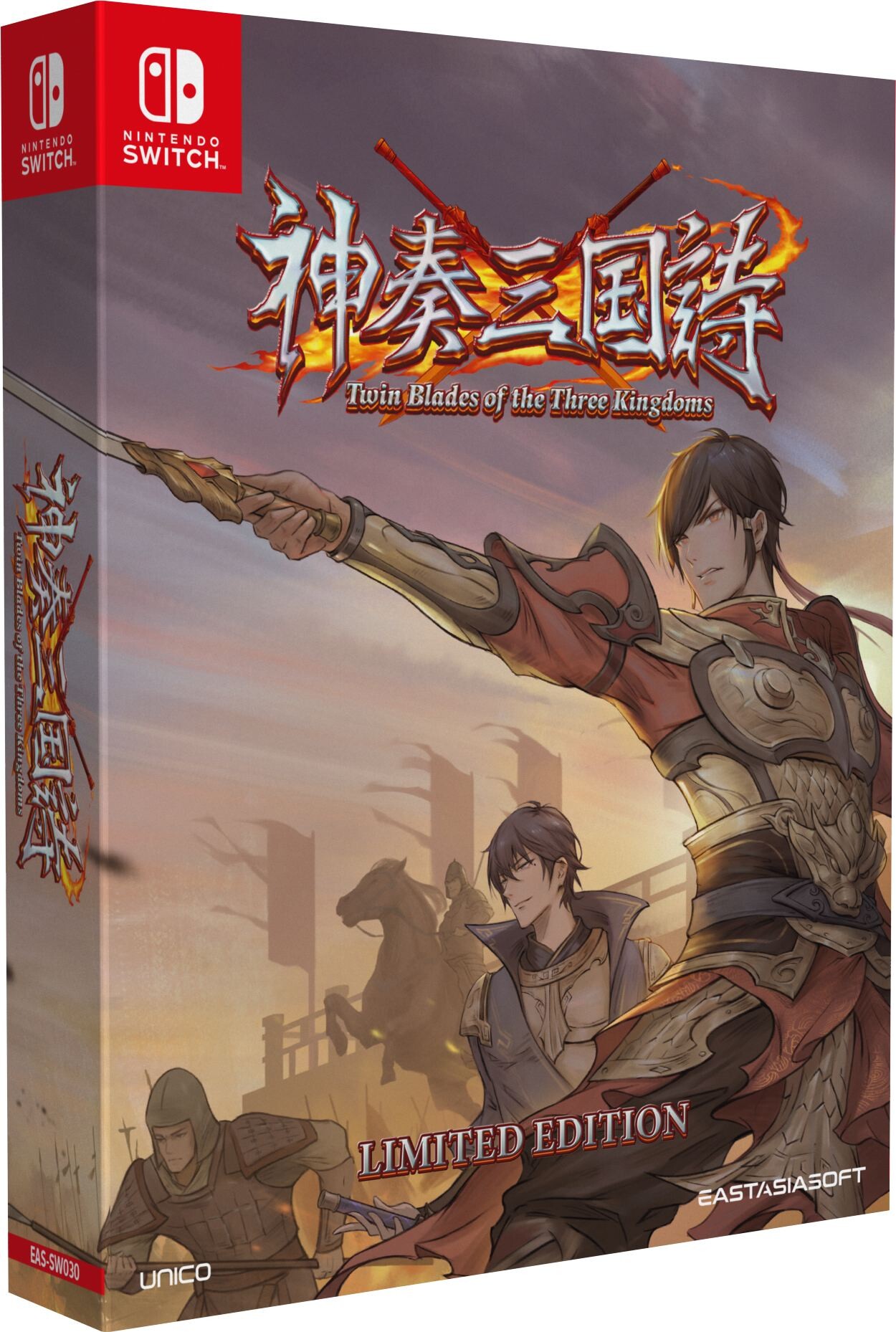 Twin Blades The Three Kingdoms Limited Edition Import Nintendo Switch