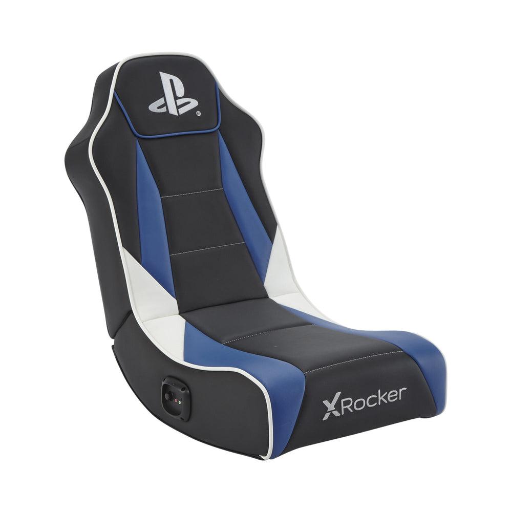 Xrocker Playstation Geist Floor Rocker Black And Bliue Stol Geekd