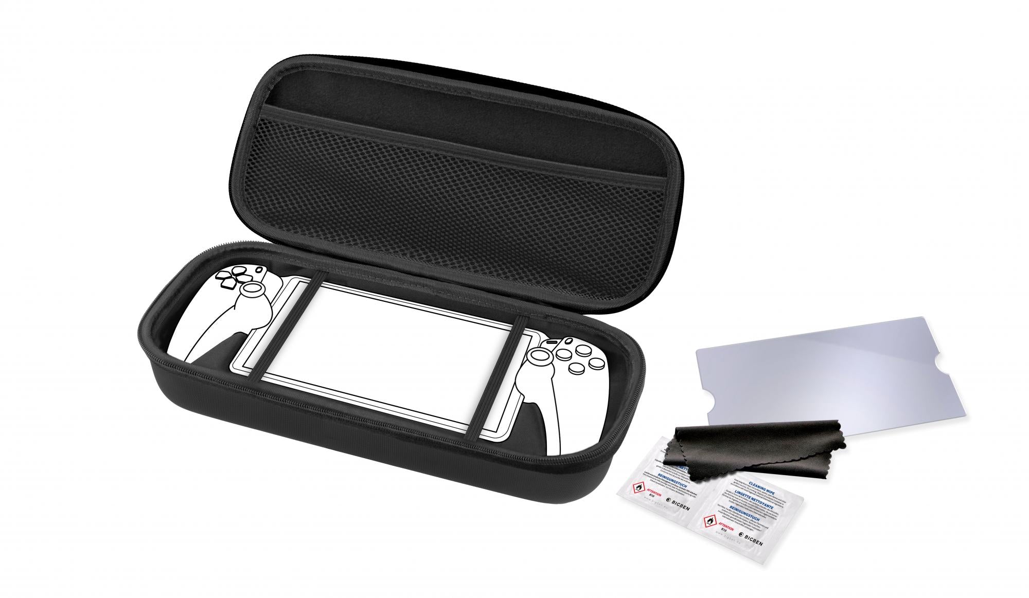 Bigben Carry Pouch Tempered Glass Til Playstation Portal Ps5 Konsol Tilbehør Geekd