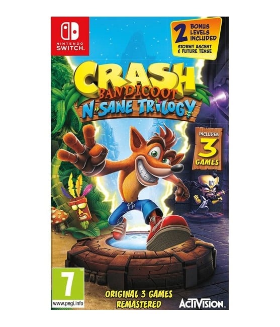 Crash Bandicoot Ampapossane Trilogy Remastered Nintendo Switch Spil Geekd