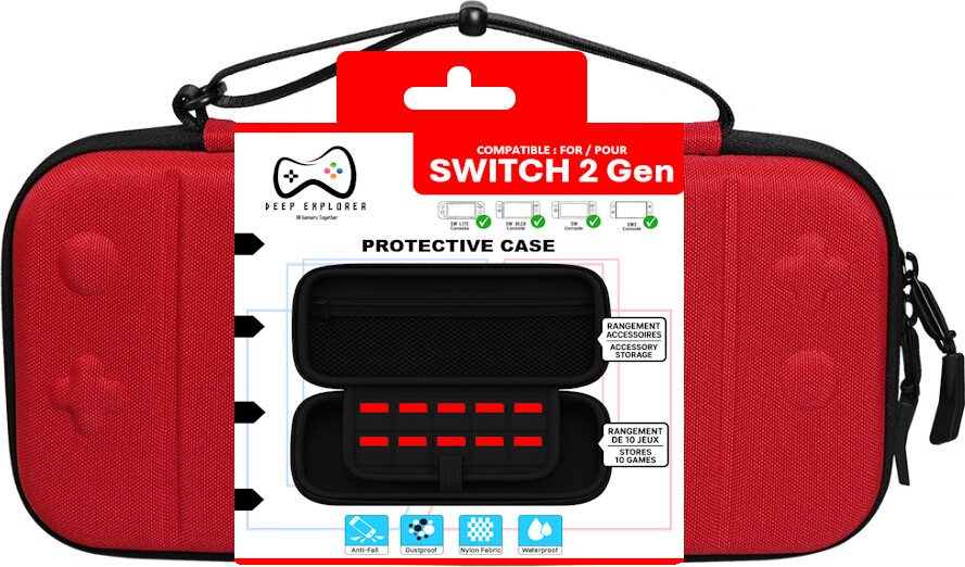 Deep Explorer Protective Case Red
