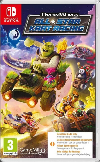 Dreamworks All Star Kart Racing Kode Boks Nintendo Switch