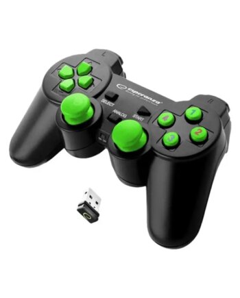 Esperanza Gladiator Trådløs Controller Til Playstation Sort Grøn