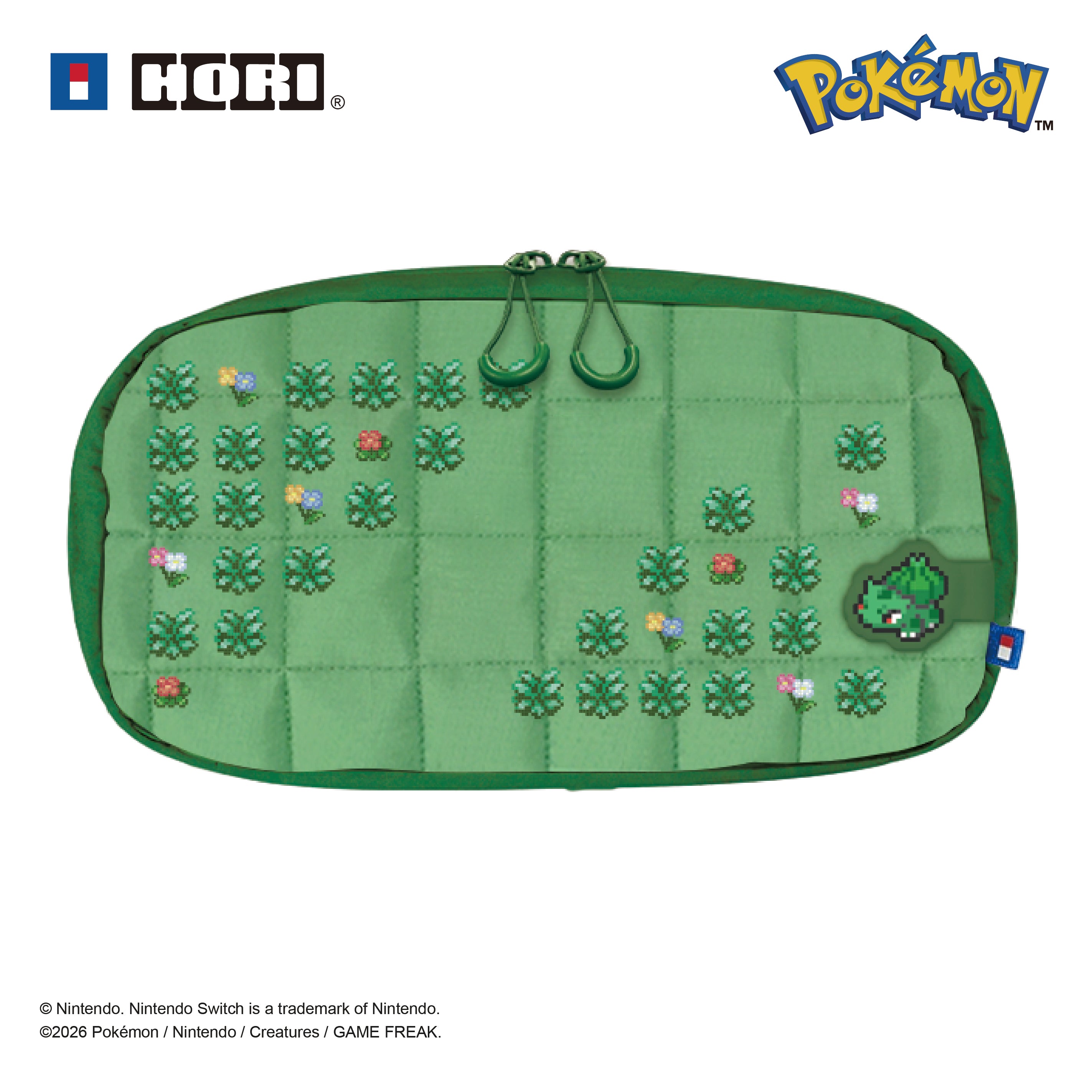 Hori Nsx 192e Pokmon Lommeetui Til Nintendo Switch Sort Grøn Cover Geekd