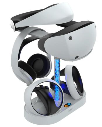 Ipega Ps5 Vr2 Dual Ladestation Med Rgb Belysning Oplad Ps5 Vr2 Controllere